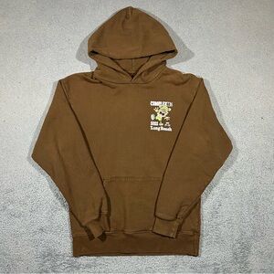 Brown ComplexCon X Verdy 2022 Long Beach pullover hoodie Men’s Small #738